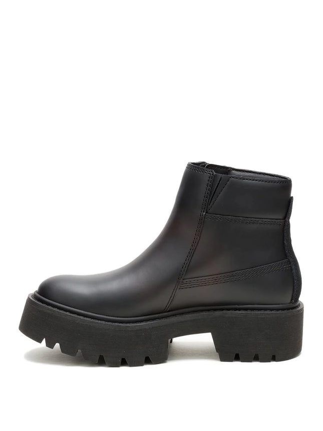 Botín Caterpillar Colorado Max Chelsea Mujer Negro Cuero