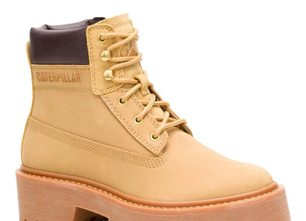 Botín Caterpillar Colorado Max Mujer Miel Cuero Urbano