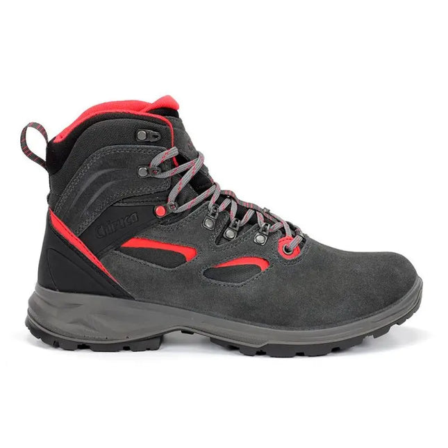 Botín Chiruca Estepa 19 GTX Hombre Gris Rojo Trekking Impermeable Senderismo