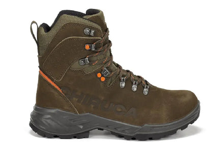 Botín Chiruca Sequoia 01 GTX Hombre Verde Naranja Trekking Caza Impermeable