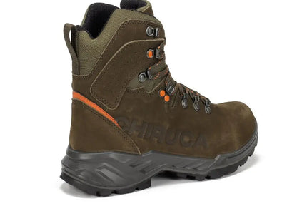Botín Chiruca Sequoia 01 GTX Hombre Verde Naranja Trekking Caza Impermeable
