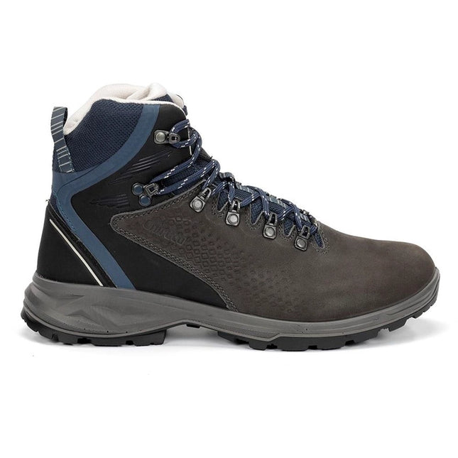 Botín Chiruca Taiga 05 GTX Hombre Gris Negro Azul Trekking Impermeable