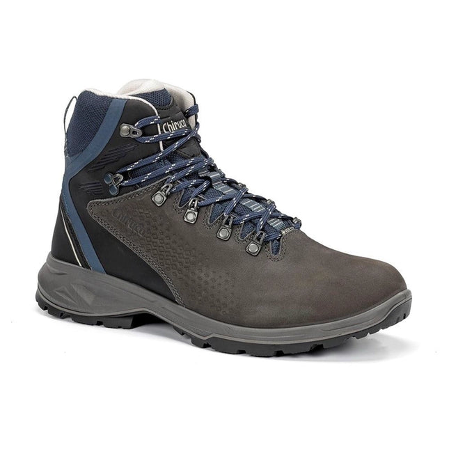Botín Chiruca Taiga 05 GTX Hombre Gris Negro Azul Trekking Impermeable