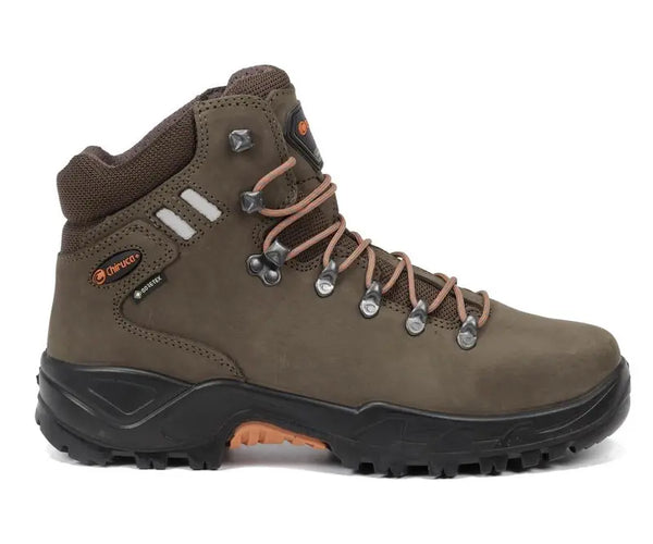 Botín Chiruca Somiedo 61 GTX Hombre Verde Naranja Trekking Impermeable