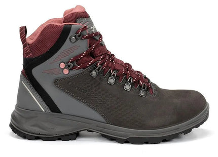Botín Chiruca Taiga 07 GTX Mujer Gris Burdeos Trekking Impermeable