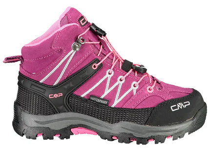 Botín CMP Rigel Mid Niño Rosa Berry Pink Impermeable Trekking