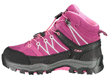 Botín CMP Rigel Mid Niño Rosa Berry Pink Impermeable Trekking