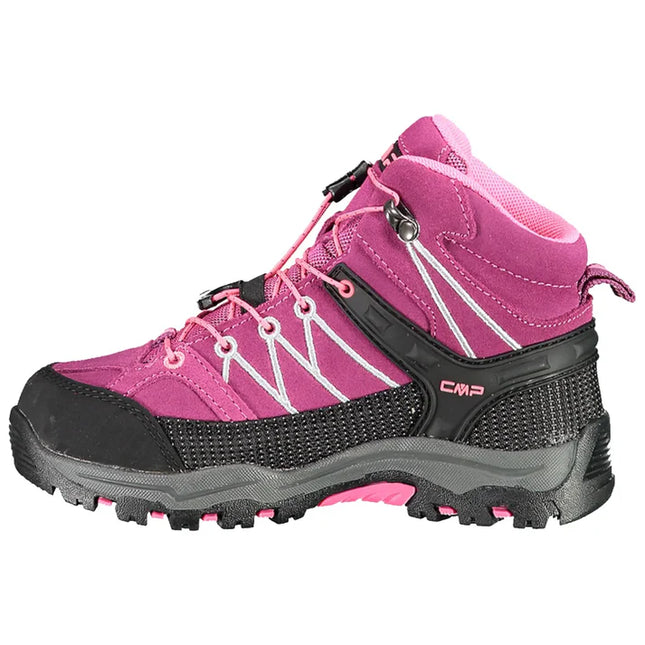 Botín CMP Rigel Mid Niño Rosa Berry Pink Impermeable Trekking
