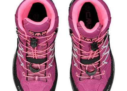 Botín CMP Rigel Mid Niño Rosa Berry Pink Impermeable Trekking