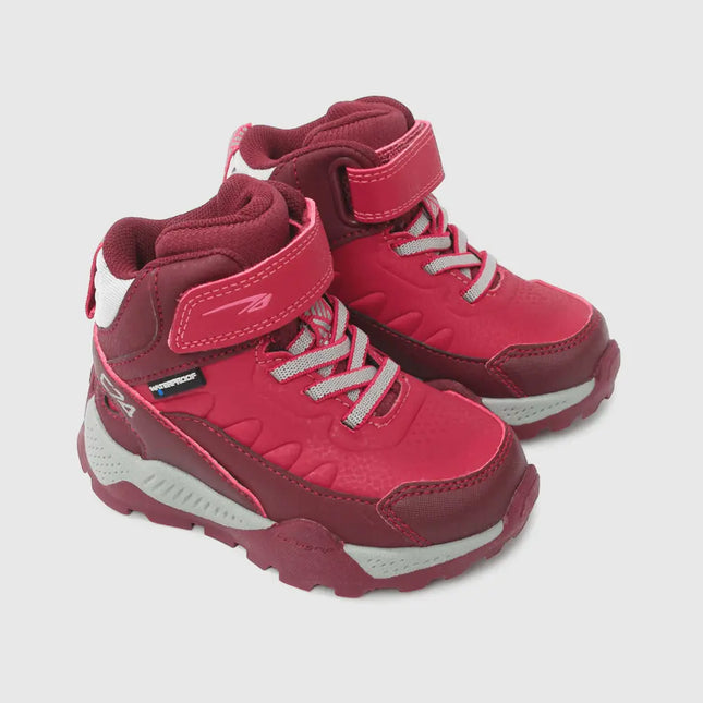 Botín Colloky Junior Niña Burdeo Outdoor Ecocuero Velcro