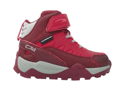 Botín Colloky Junior Niña Burdeo Outdoor Ecocuero Velcro