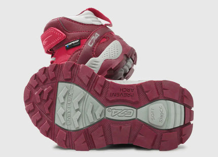 Botín Colloky Junior Niña Burdeo Outdoor Ecocuero Velcro