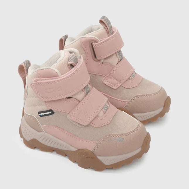 Botín Colloky Junior Niña Rosa Outdoor Ecocuero Velcro