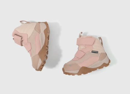 Botín Colloky Junior Niña Rosa Outdoor Ecocuero Velcro