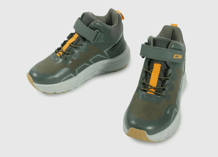 Botín Colloky Junior Verde Gris Outdoor Ecocuero Velcro