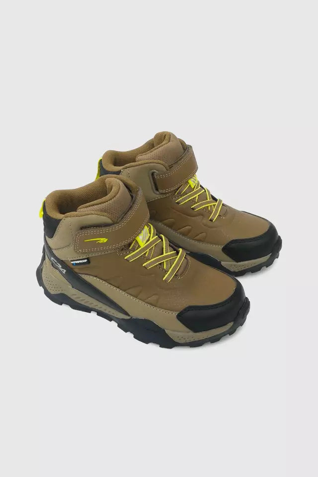 Botín Colloky Junior Verde Outdoor Ecocuero Velcro Suela TR