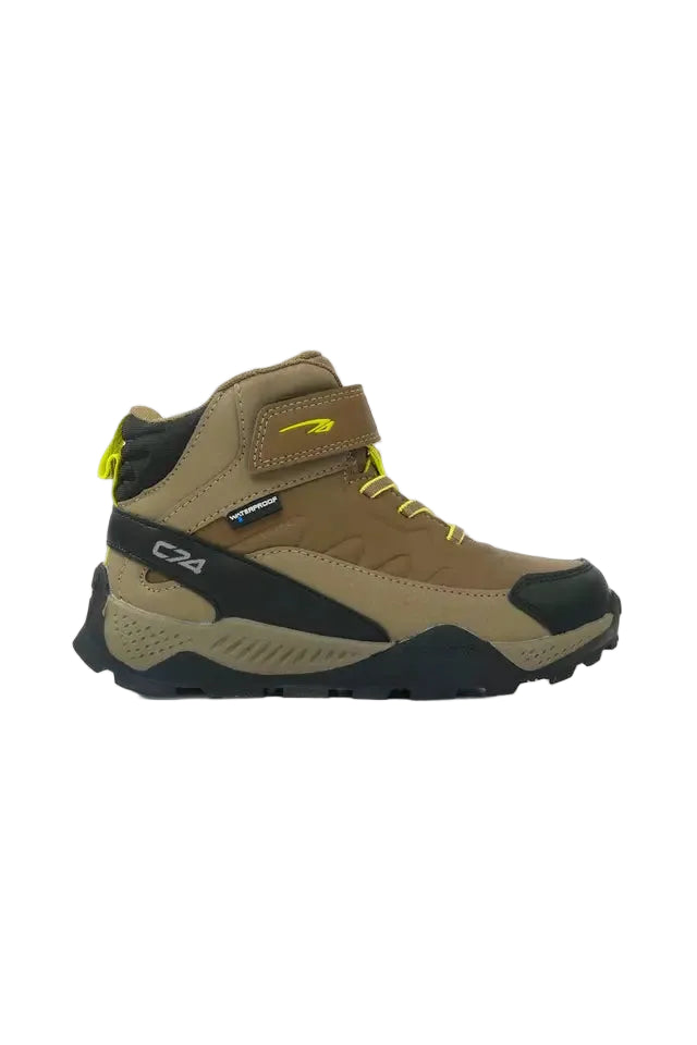Botín Colloky Junior Verde Outdoor Ecocuero Velcro Suela TR