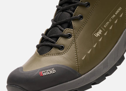 Botín Lippi Tronador Hombre Verde Militar Impermeable B-Dry