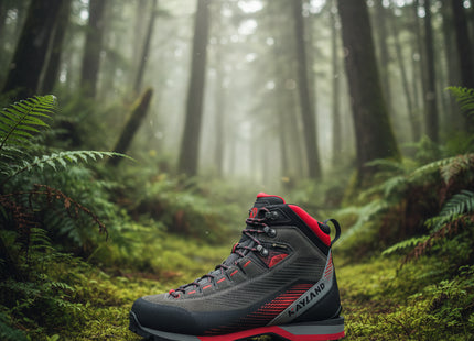 Botín Kayland Grand Tour GTX Hombre Gris Rojo Impermeable Trekking