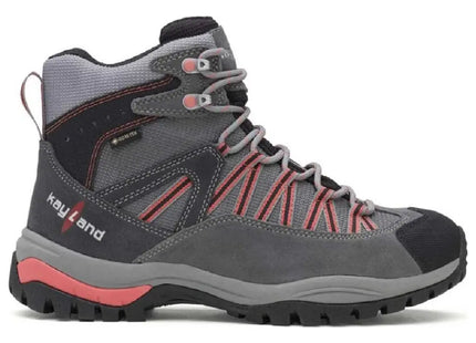 Botín Trekking Kayland Orbit GTX Mujer Gris Oscuro Coral Impermeable