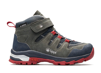 Botín Lippi All Terra Mid Kids Gris B-Dry Forcegrip Hiking