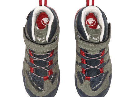 Botín Lippi All Terra Mid Kids Gris B-Dry Forcegrip Hiking