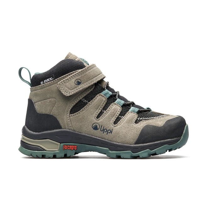 Botín Lippi All Terra Mid Kids Verde B-Dry Forcegrip Hiking