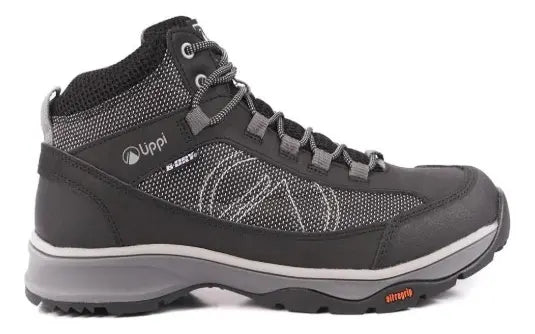 Botín Lippi Slate B-Dry Hombre Negro Gris Hiking Impermeable