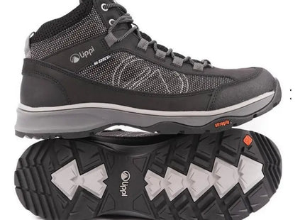 Botín Lippi Slate B-Dry Hombre Negro Gris Hiking Impermeable