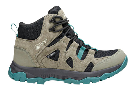 Botín Lippi Tellus Mid Mujer Gris Verde Impermeable Hiking