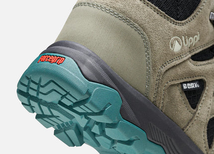 Botín Lippi Tellus Mid Mujer Gris Verde Impermeable Hiking