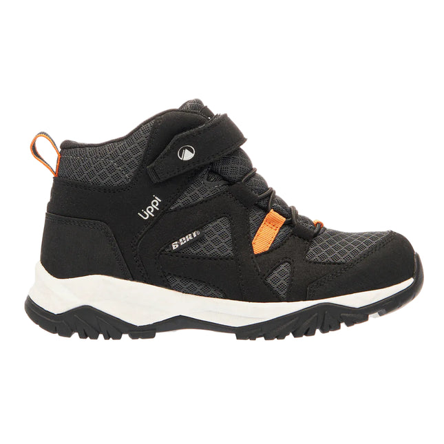 Botín Lippi Tellus Mid Kids Negro B-Dry Hiking Impermeable