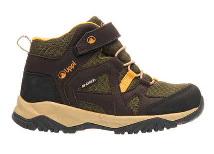 Botín Lippi Tellus Mid Kids Niño Verde Negro Trekking Hiking