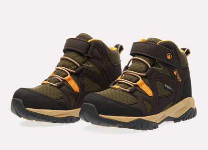 Botín Lippi Tellus Mid Kids Niño Verde Negro Trekking Hiking