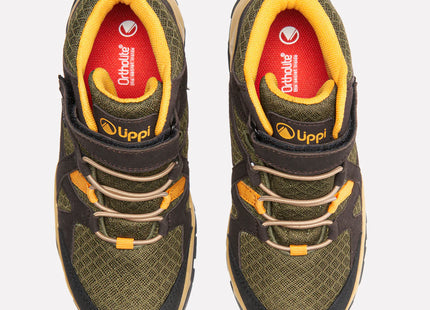 Botín Lippi Tellus Mid Kids Niño Verde Negro Trekking Hiking