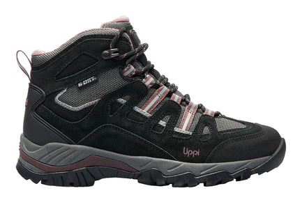 Botín Lippi Puelo CS Hi Mujer Negro Uva Impermeable Hiking