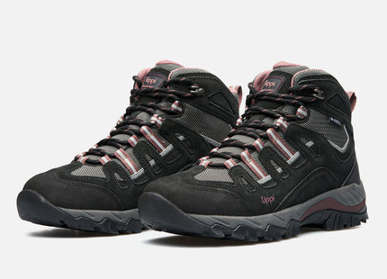 Botín Lippi Puelo CS Hi Mujer Negro Uva Impermeable Hiking