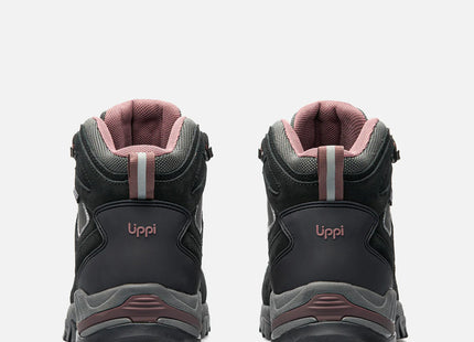 Botín Lippi Puelo CS Hi Mujer Negro Uva Impermeable Hiking
