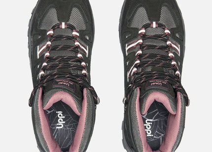 Botín Lippi Puelo CS Hi Mujer Negro Uva Impermeable Hiking