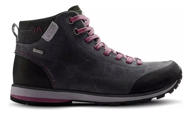 Botín Lippi Woods Mid Mujer Negro Cuero Nobuk Impermeable