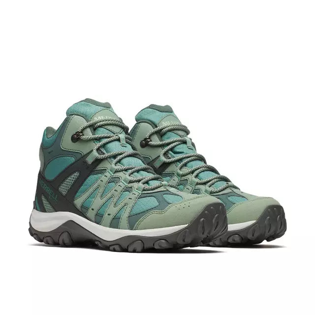 Botín Trekking Merrell Accentor 3 Sport Mid GTX Hombre Verde Impermeable