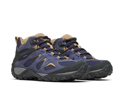 Botín Trekking Merrell Yokota 2 Mid WP Hombre Morado Azul Impermeable