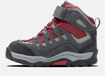 Botín Lippi Puelo Hi Velcro Kids Niño Gris Rojo Hiking