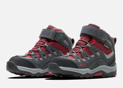 Botín Lippi Puelo Hi Velcro Kids Niño Gris Rojo Hiking