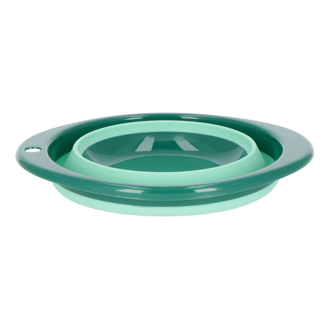 Bowl Plegable Doite Ensaladera Compactable Silicona Verde 2.1 Litros