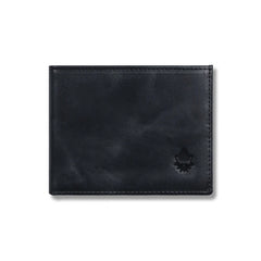 Billetera Gnomo Lumi Negra De Cuero Con Protección RFID