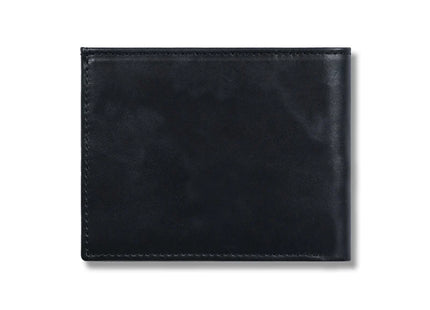 Billetera Gnomo Lumi Negra De Cuero Con Protección RFID