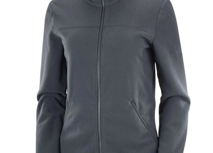 Polar Salomon Essential Cosy Fleece Mujer Ebony Gris Full Zip