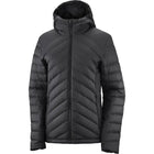 Chaqueta Salomon Transition Down Hoodie Mujer Negro Pluma Híbrida