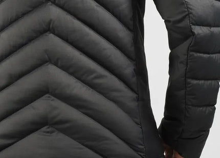 Chaqueta Salomon Transition Down Hoodie Mujer Negro Pluma Híbrida